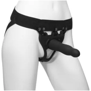 Be Daring 7In Bulbed Dong 2 Pc Hollow Silicone Strap-On Set 162018 1 Be Daring 7in Bulbed Dong 2 Pc Hollow Silicone Strap-On Set