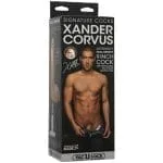 Xander Corvus 9in Cock w Vac-U-Lock Suction Cup Vanilla
