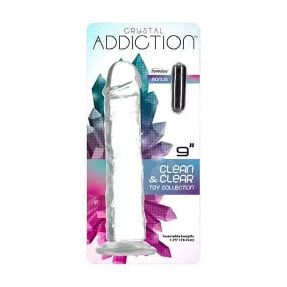 Crystal Dildo Straight 9In Clear Crystal Dildo Straight 9in Clear