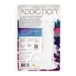 Crystal Dildo w Balls 8in Clear