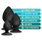 Anal Adventures Platinum Silicone Anal Stout Plug Kit