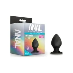 Anal Adventures Platinum Silicone Anal Stout Plug Medium 162217 1 Anal Adventures Platinum Silicone Anal Stout Plug Medium