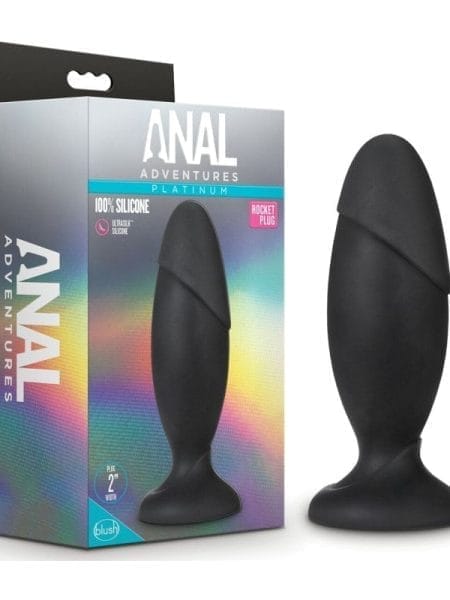 Anal Adventures Platinum Silicone Rocket Plug