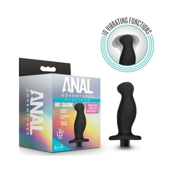 Anal Adventures Platinum Silicone Prostate Massager 02