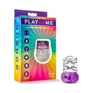 Play With Me Pleaser Rechargeable C Ring Purple 162252 1 Play with Me Pleaser Rechargeable C Ring Purple
