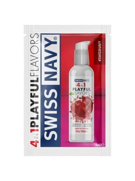 Swiss Navy Poppin Wild Cherry Lube 5ml Sachets (100 Pk)