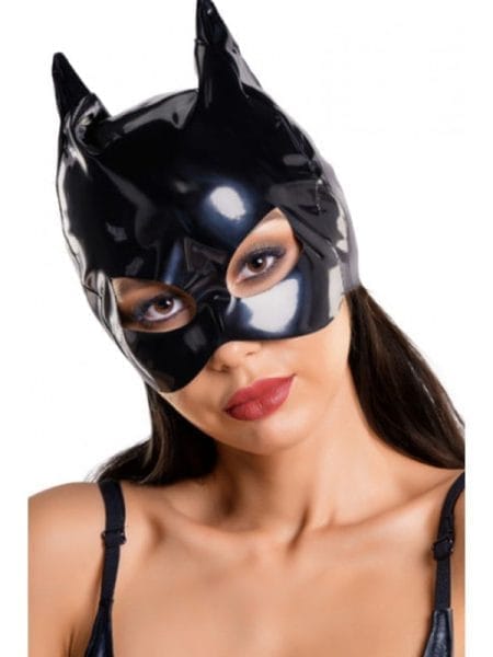 Glossy Wetlook Cat Mask