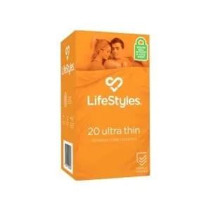 162658 1 LifeStyles Ultra Thin Condoms 20