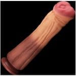 Nature Cock 12in Dual Layer Huge ALIEN Silicone Dildo