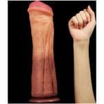 Nature Cock 12in Dual Layer Huge ALIEN Silicone Dildo