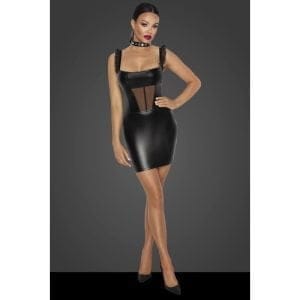 Power Wetlook Short Dress W Front Tulle Inserts 162782 1 1 Power Wetlook Short Dress w Front Tulle Inserts