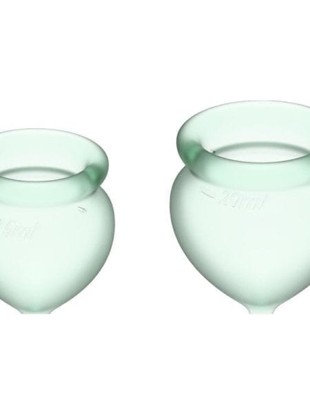 Feel Good Menstrual Cup  Light Green 2pcs