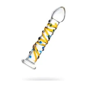 Sexus Glass Dildo Yellow 17.2Cm 162844 1 Sexus Glass Dildo Yellow 17.2cm