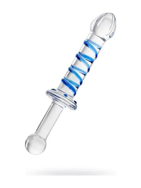 Sexus Glass Dildo Probe w Handle 23cm