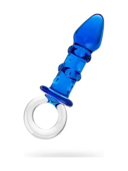 Sexus Glass Butt Plug Navy 16cm