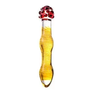 Sexus Glass Dildo Yellow And Red 20.5 Cm 162857 1 Sexus Glass Dildo Yellow and Red 20.5 cm