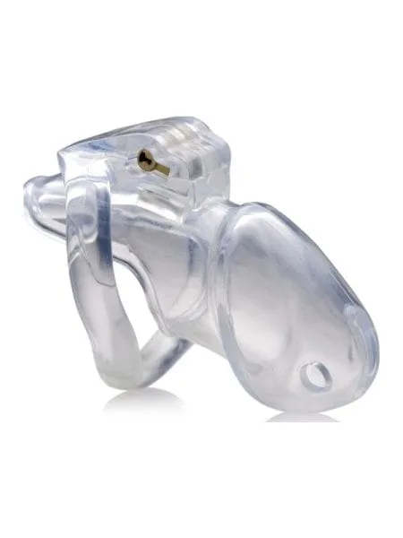 Clear Captor Chastity Cage Medium