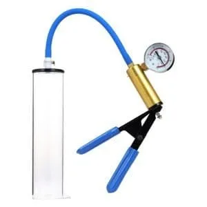 Luxamax Brass Handle Penis Pump Set W Gauge 163588 1 LuxaMax Brass Handle Penis Pump Set w Gauge