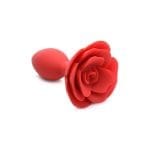 Booty Bloom Silicone Rose Plug Large Red