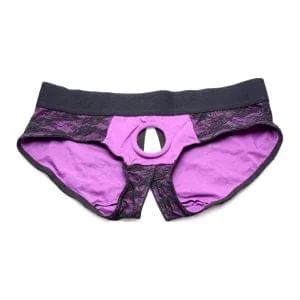 Lace Envy Panty Harness Purple L/Xl 163659 1 Lace Envy Panty Harness Purple L/XL