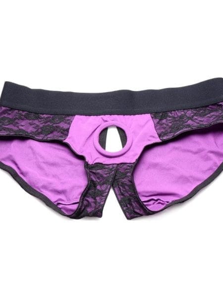 Lace Envy Panty Harness Purple L/XL