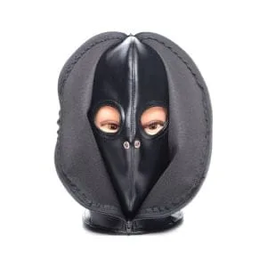 Zip Front Bondage Hood Black 163671 1 Zip Front Bondage Hood Black