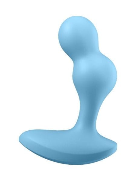 Satisfyer Deep Diver Vibrating Connect App Anal Plug Blue