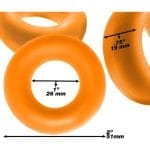 Fat Willy 3 Pc Jumbo Cockrings Orange