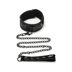 Whip Smart Diamond Collar And Leash Black 163889 1 Whip Smart Diamond Collar and Leash Black