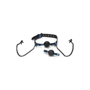 Whip Smart Diamond Ball Gag W Nipple Clips Blue 163892 1 Whip Smart Diamond Ball Gag w Nipple Clips Blue