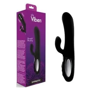 Viben Hypnotic Thrusting Rabbit Vibe W Swinging Clit Stim Black 163927 1 Viben Hypnotic Thrusting Rabbit Vibe w Swinging Clit Stim Black