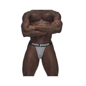Male Power Sexagon Strappy Ring Jock Grey 163959 1 1 Male Power Sexagon Strappy Ring Jock Grey