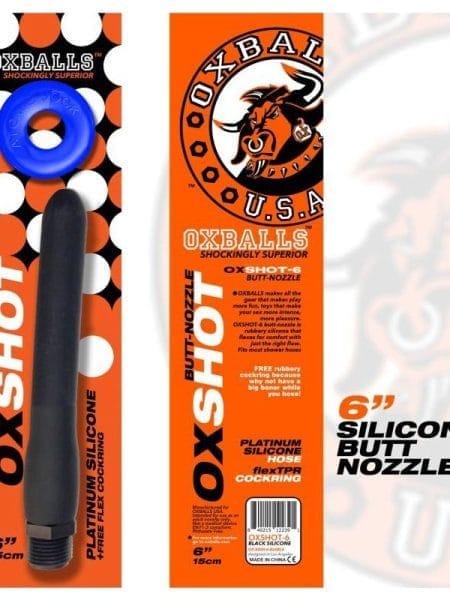 Oxshot Butt Nozzle 6in Shower Hose