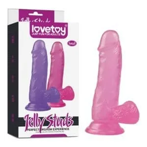 Jelly Studs 6In Crystal Dildo Small Pink 164072 1 Jelly Studs 6in Crystal Dildo Small Pink