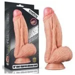 Nature Cock 10in Dual Layer Huge ALIEN Silicone Dildo