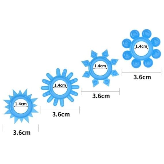 Lumino Play Penis Rings 4 Pc Lumino Play Penis Rings 4 Pc