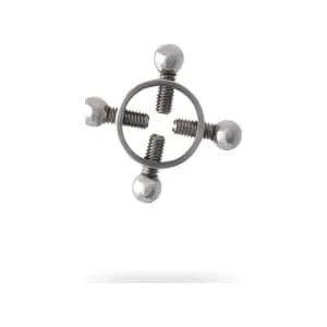 Silver Metal 2 Pc Nipple Clamps 164411 1 Silver Metal 2 Pc Nipple Clamps