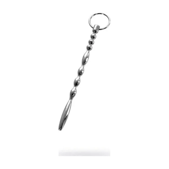 Silver Metal Urethral Plug W Ring Silver Metal Urethral Plug w Ring