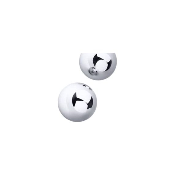 Silver Metal 2 Pc Vaginal Balls 3cm