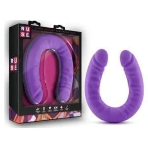 Ruse Silicone Slim 18In Purple Double Dong 164507 1 Ruse Silicone Slim 18in Purple Double Dong