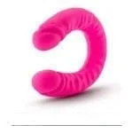 Ruse Silicone Slim 18in Hot Pink Double Dong