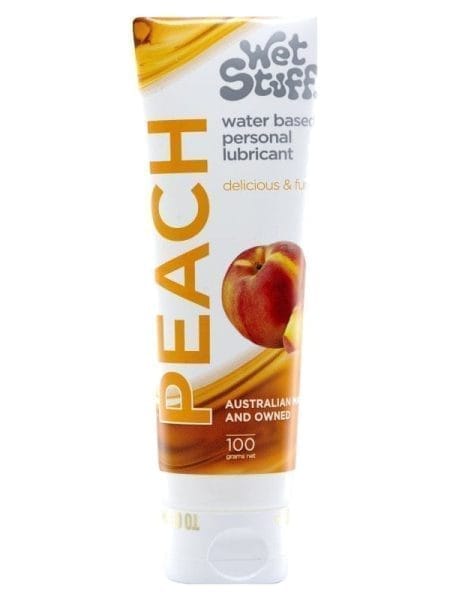 Wet Stuff Peach Water Based Flavoured Lubricant Tube 100g