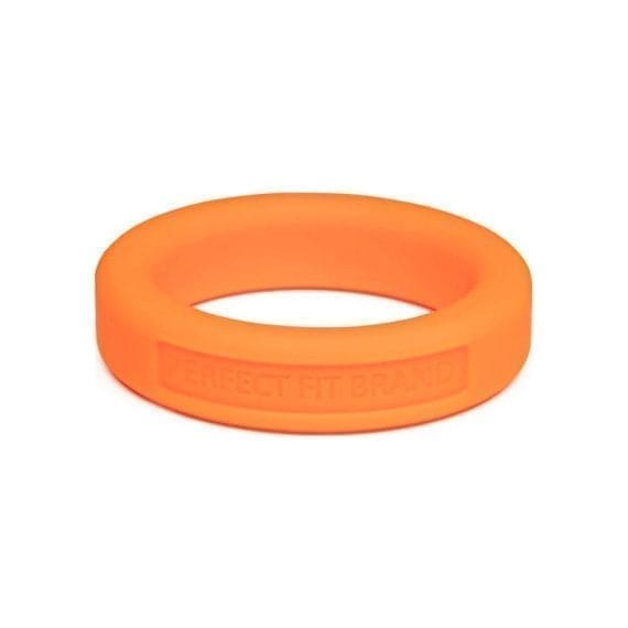 Classic Silicone Medium Stretch Penis Ring 36mm Orange