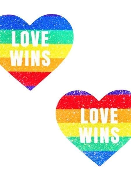 Love Wins Pride Love Heart Pasties