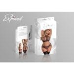 Cross Strap Split Thong Black