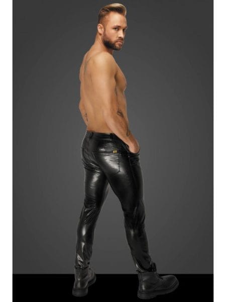 Snake Wetlook Long Pants with Back Pockets