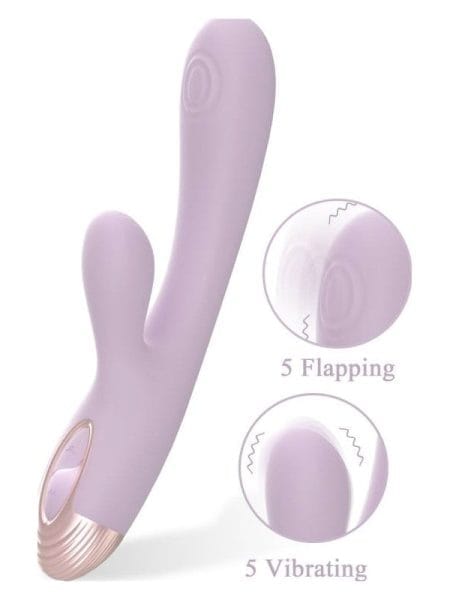 Pada Rabbit and G-Spot Pulsing Vibrator Purple