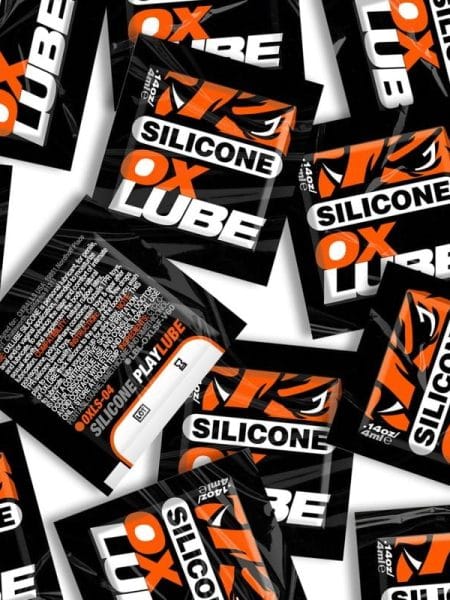 THICK Silicone OXLube 50 Pk Sachets