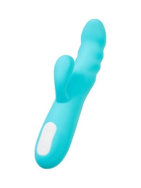 JOS Merry Swirl Rotating Shaft Rabbit Vibrator Blue