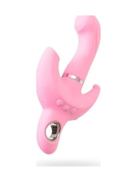 JOS Twist Me Triple G-Spot, Anal and Clit Stim Vibrator Pink